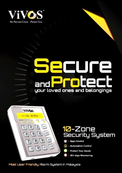 VIVOS 10 ZONE SECURITY SYSTEM Alarm System Selangor, Kajang, Malaysia, Kuala Lumpur (KL) Supplier, Installation, Supply, Supplies | GK CCTV SDN BHD