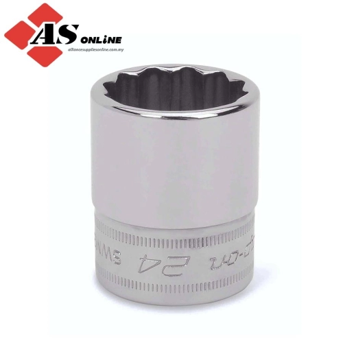 SNAP-ON 1/2" Drive 12-Point Metric 12 mm Flank Drive Shallow Socket / Model: SWM121A