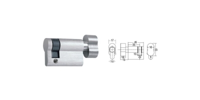 St Guchi 45mm Thumbturn Euro Profile Cylinder