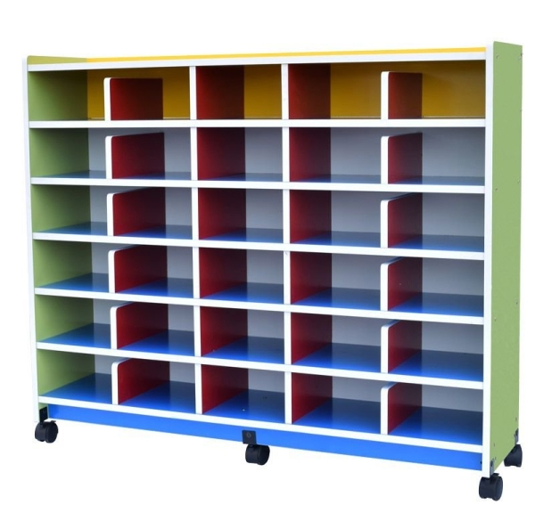 QU025-C Multi-purpose Pigeon Hole Shoe Rack Happy Shelf  Classroom Shelf  School Furniture Johor Bahru JB Malaysia Supplier & Supply | I Education Solution