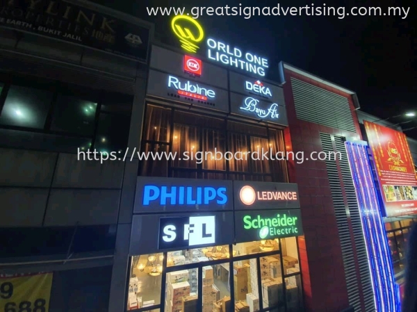 World One Lighting - Chanel LED 3D Signage 3D LED CHANNEL SIGNBOARD Selangor, Malaysia, Kuala Lumpur (KL), Kuantan, Klang, Pahang Manufacturer, Maker, Installation, Supplier | Great Sign Advertising (M) Sdn Bhd