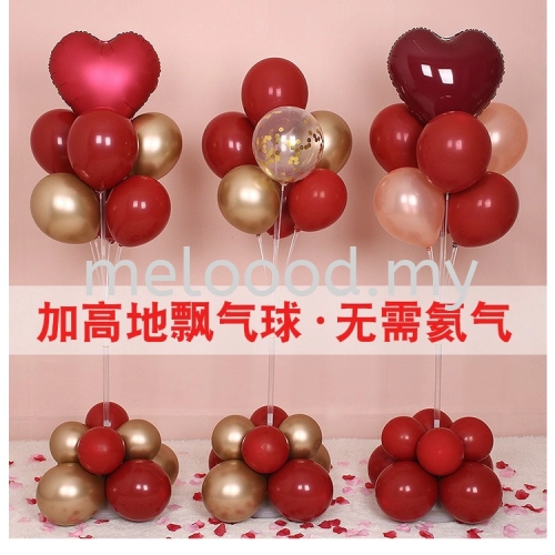 Balloon Stand Kit Clear Table Desktop Holder Birthday Party Decoration