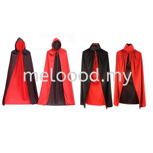 Smock Fancy Cape 2 Color Make up Cloth Adult Masquerade Halloween Cloak