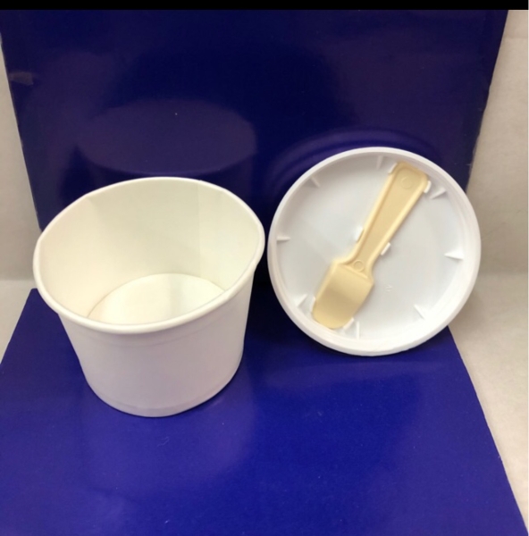 Ice Cream Cup 3.5oz With Spoon - 50pcs/pkt Kertas Bungkus Makanan Johor, Malaysia, Batu Pahat Supplier, Suppliers, Supply, Supplies | BP PAPER & PLASTIC PRODUCTS SDN BHD