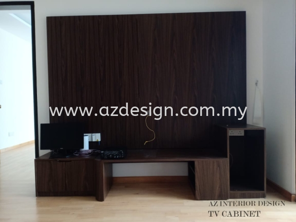 TV cabinet Laminate TV Cabinet Selangor, Malaysia, Puchong, Kuala Lumpur (KL) Design, Services, Contractor | Az Interior Design Sdn Bhd