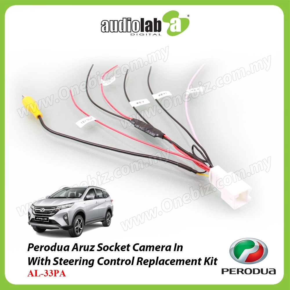 Perodua Aruz Socket Camera In With Steering Control Replacement Kit - AL-33PA