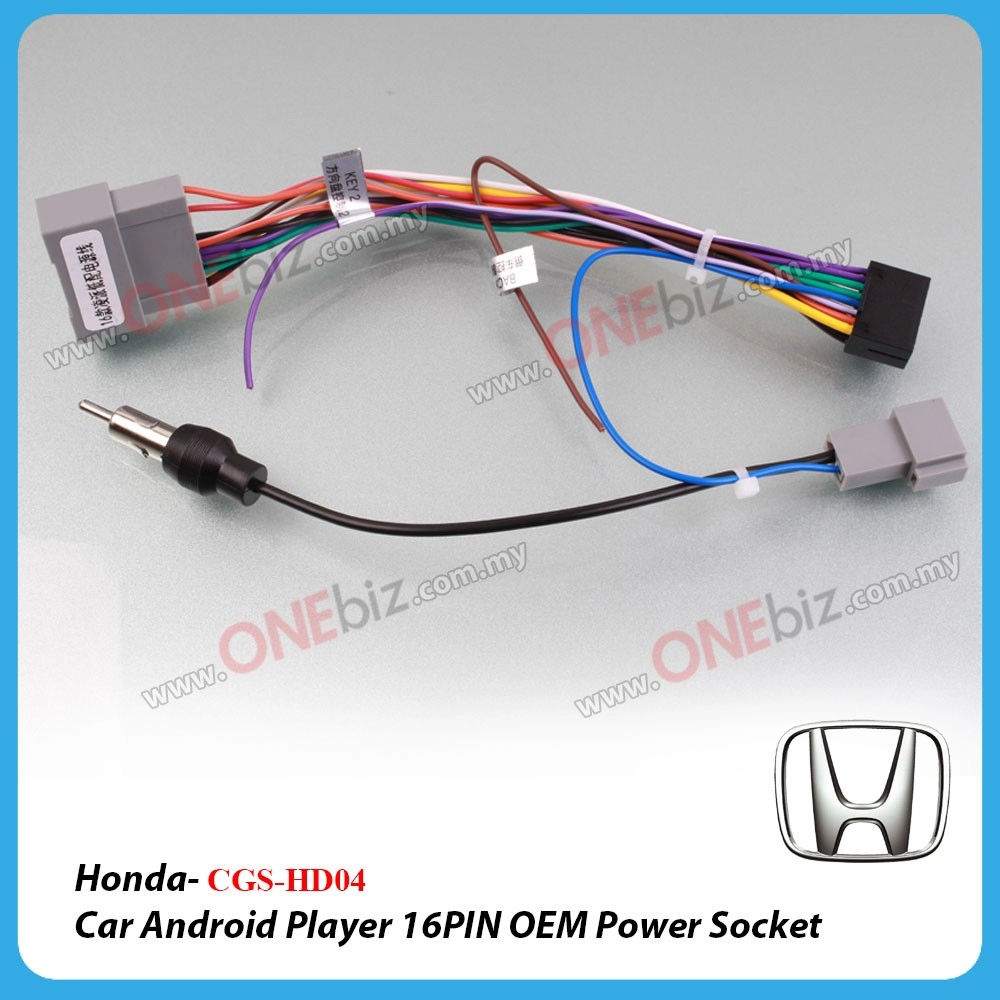 Honda - Car Android Player 16 PIN OEM Power Socket - CGS-HD04
