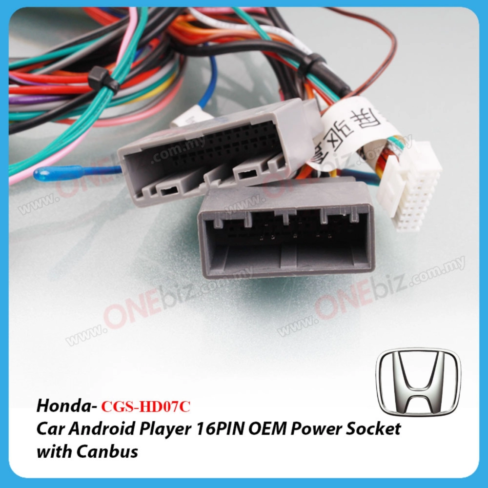 Honda Accord 2016 Onwards - Car Android Player 16PIN OEM Power Socket with Canbus - CGS-HD07C