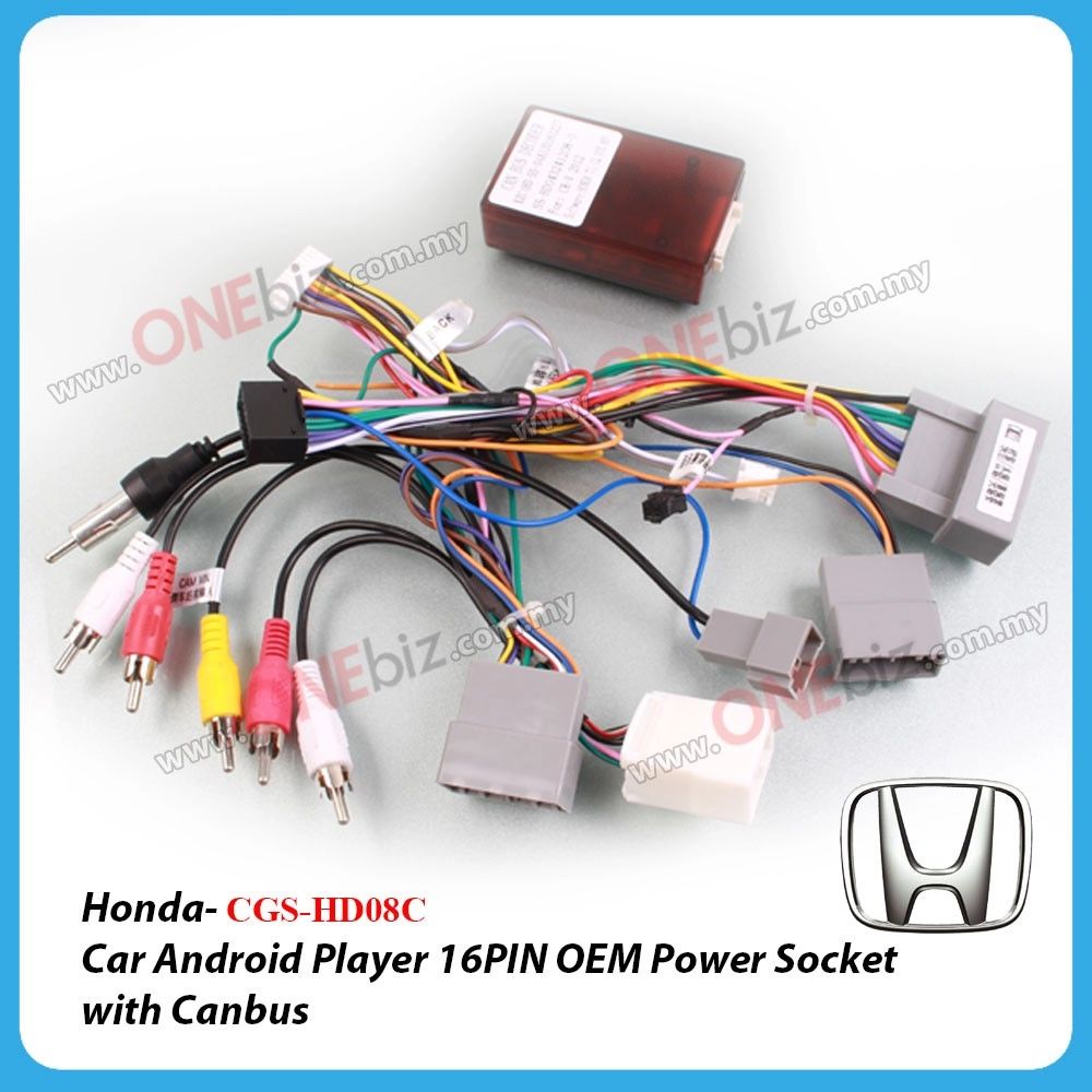 Honda Civic 2012 -2016 - Car Android Player 16 PIN OEM Power Socket with Canbus - CGS-HD08C