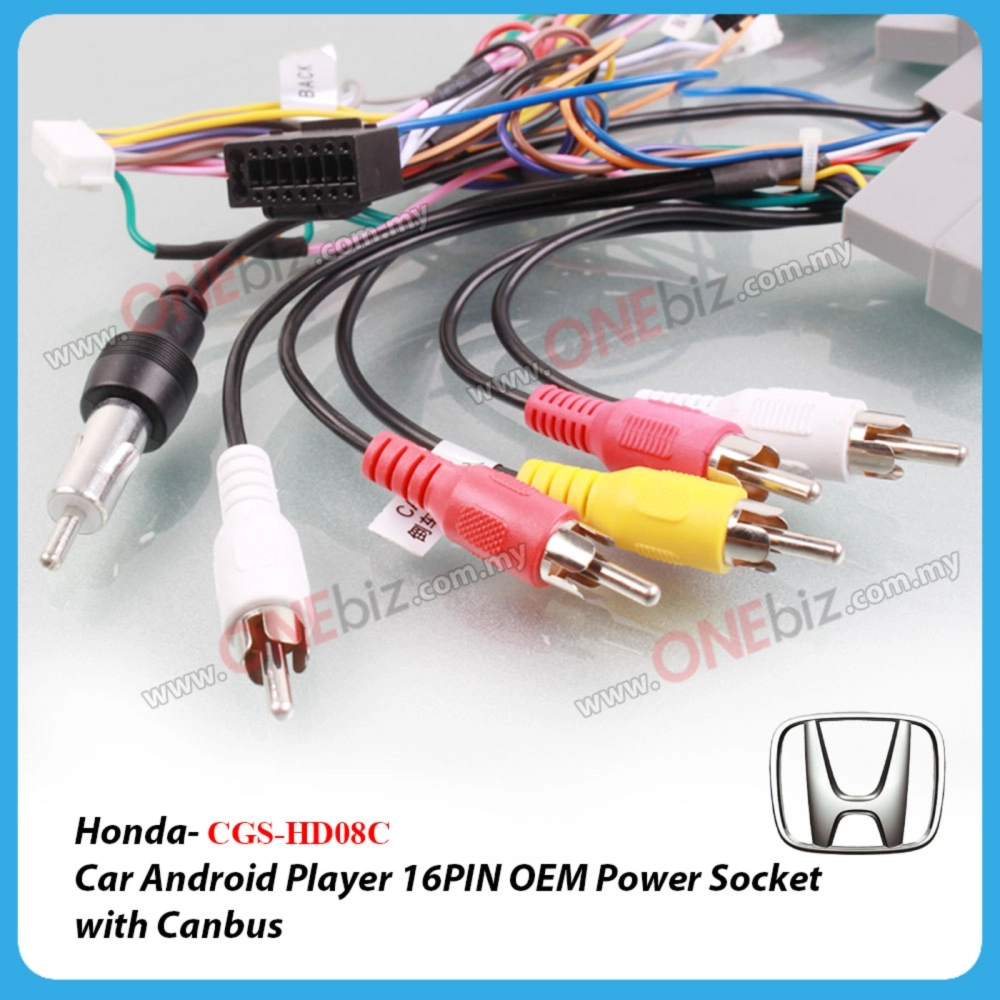 Honda Civic 2012 -2016 - Car Android Player 16 PIN OEM Power Socket with Canbus - CGS-HD08C