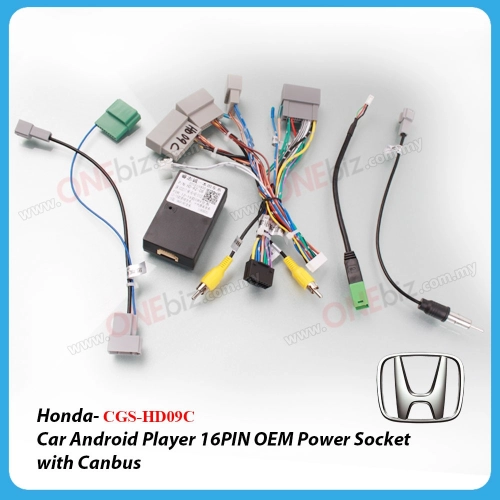 Honda Civic FC 2017 Onwards - Car Android Player 16 PIN OEM Power Socket with Canbus - CGS-HD09C