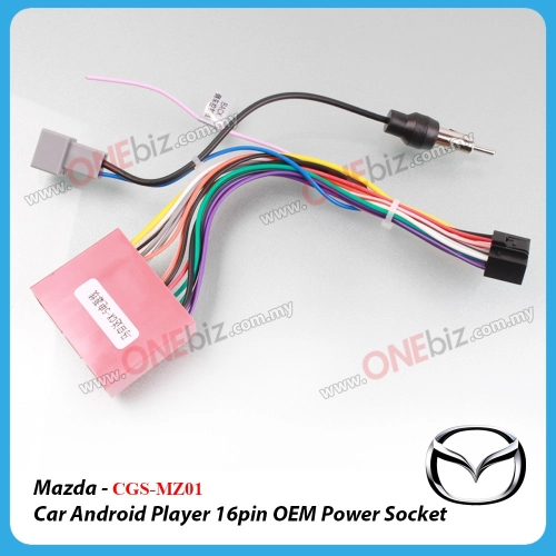 Mazda - Car Android Player 16 PIN OEM Power Socket - CGS-MZ01