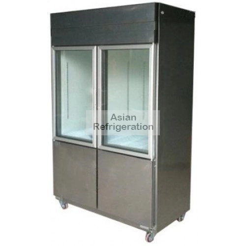 Stainless Steel Standard 4 Door Chiller Freezer [Ready Stock]