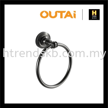 Outai Towel Ring (Aluminium Black) OT76009