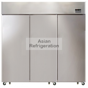 Stainless Steel 3 Full Door Upright Chiller