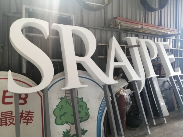 3D Lettering aluminium box up with stand 3D Letter Sign Johor Bahru JB Malaysia LED Displayboard, Signboard Design | VETER SIGN SDN BHD