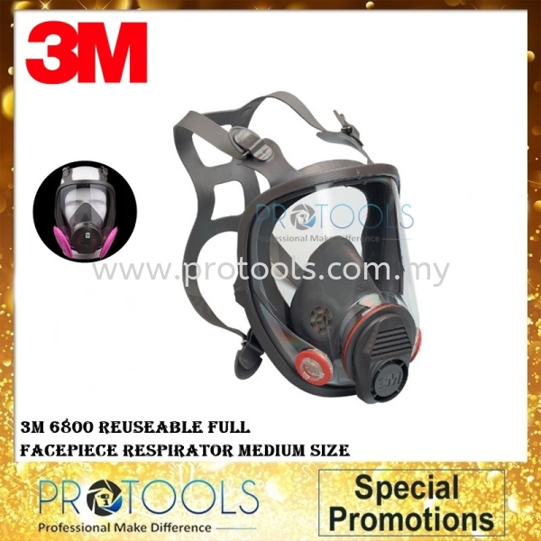 3M Resuable Full Facepiece Respirator  COVID-19 Johor Bahru (JB), Malaysia, Senai Supplier, Suppliers, Supply, Supplies | Protools Hardware Sdn Bhd