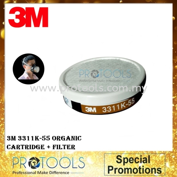 3M 3311K-55 Organic Cartridge + Filter Others Johor Bahru (JB), Malaysia, Senai Supplier, Suppliers, Supply, Supplies | Protools Hardware Sdn Bhd