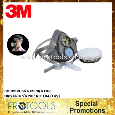 3M 3200-55 Respirator Organic Vapor Kit (34/149)