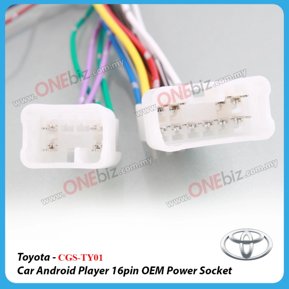 Toyota - Car Android Player 16 PIN OEM Power Socket - CGS-TY01