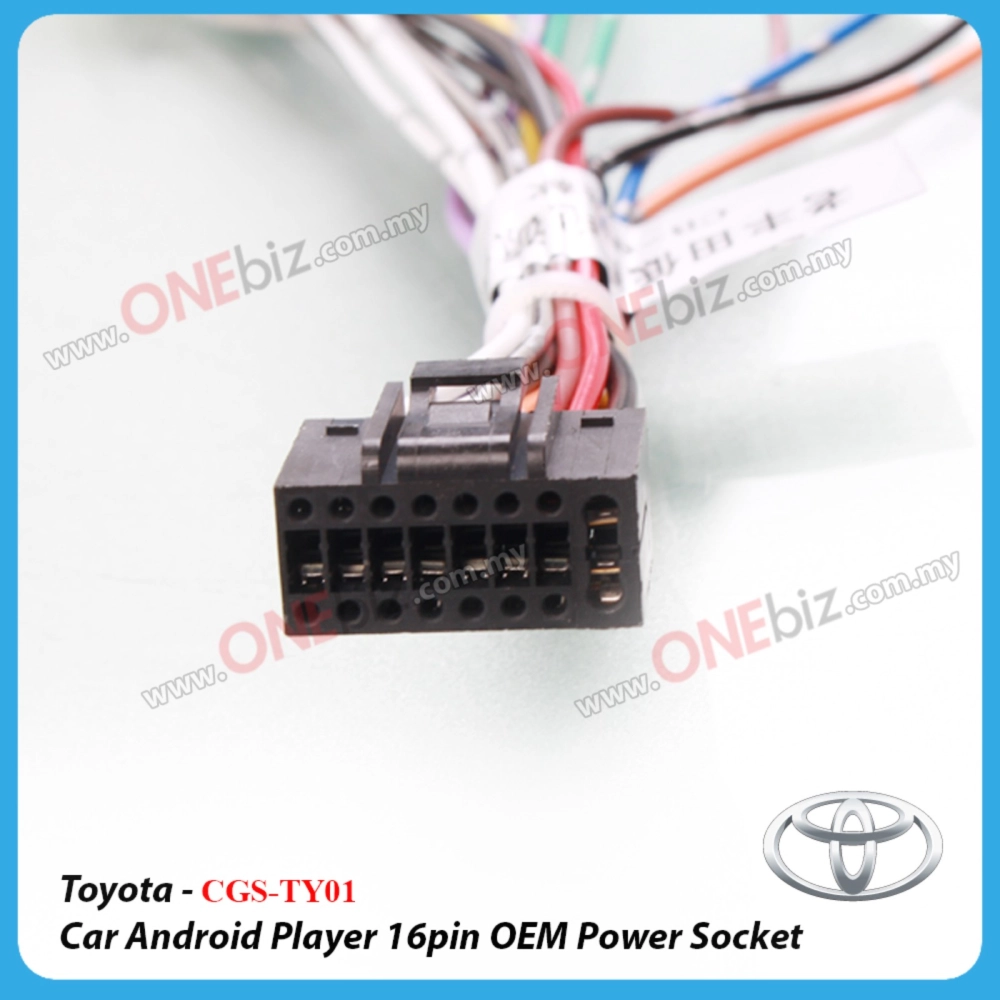 Toyota - Car Android Player 16 PIN OEM Power Socket - CGS-TY01