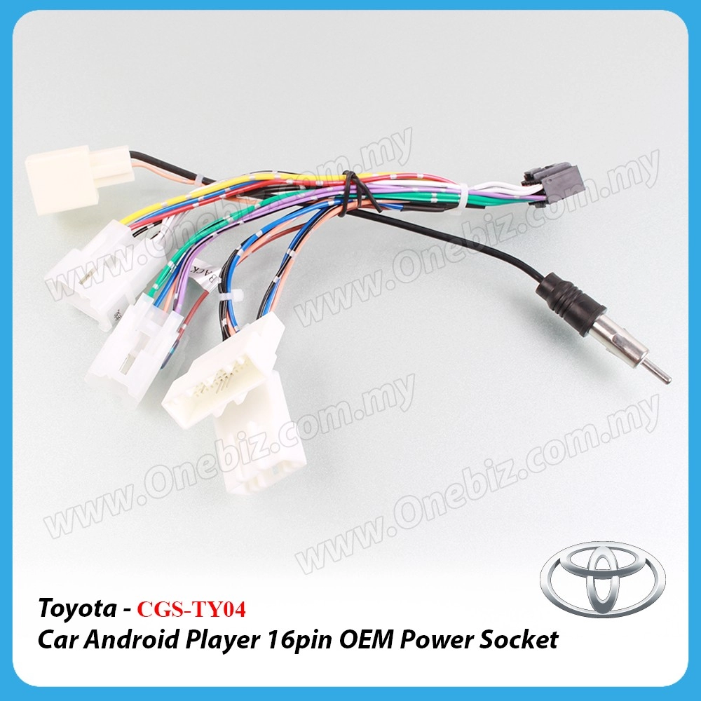 Toyota - Car Android Player 16 PIN OEM Power Socket (5 head) - CGS-TY04