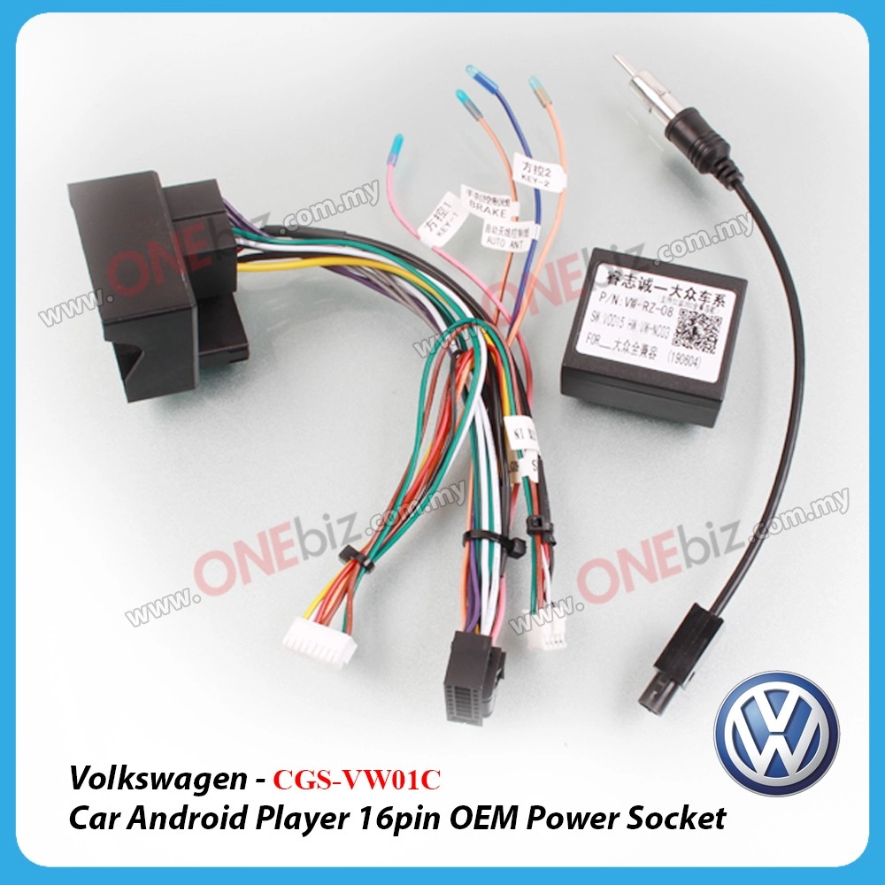 Volkswagen - Car Android Player 16PIN OEM Power Socket with Canbus - CGS-VW01C