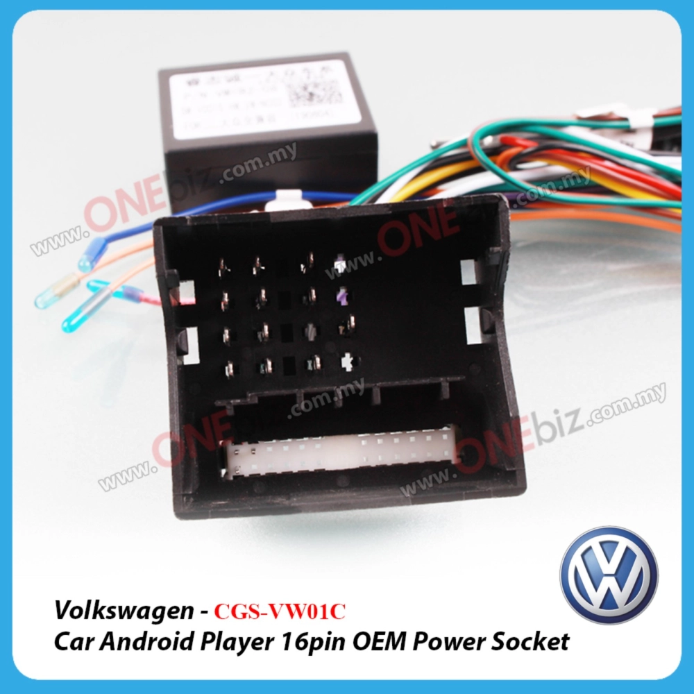 Volkswagen - Car Android Player 16PIN OEM Power Socket with Canbus - CGS-VW01C