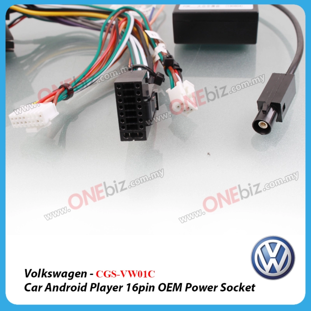 Volkswagen - Car Android Player 16PIN OEM Power Socket with Canbus - CGS-VW01C