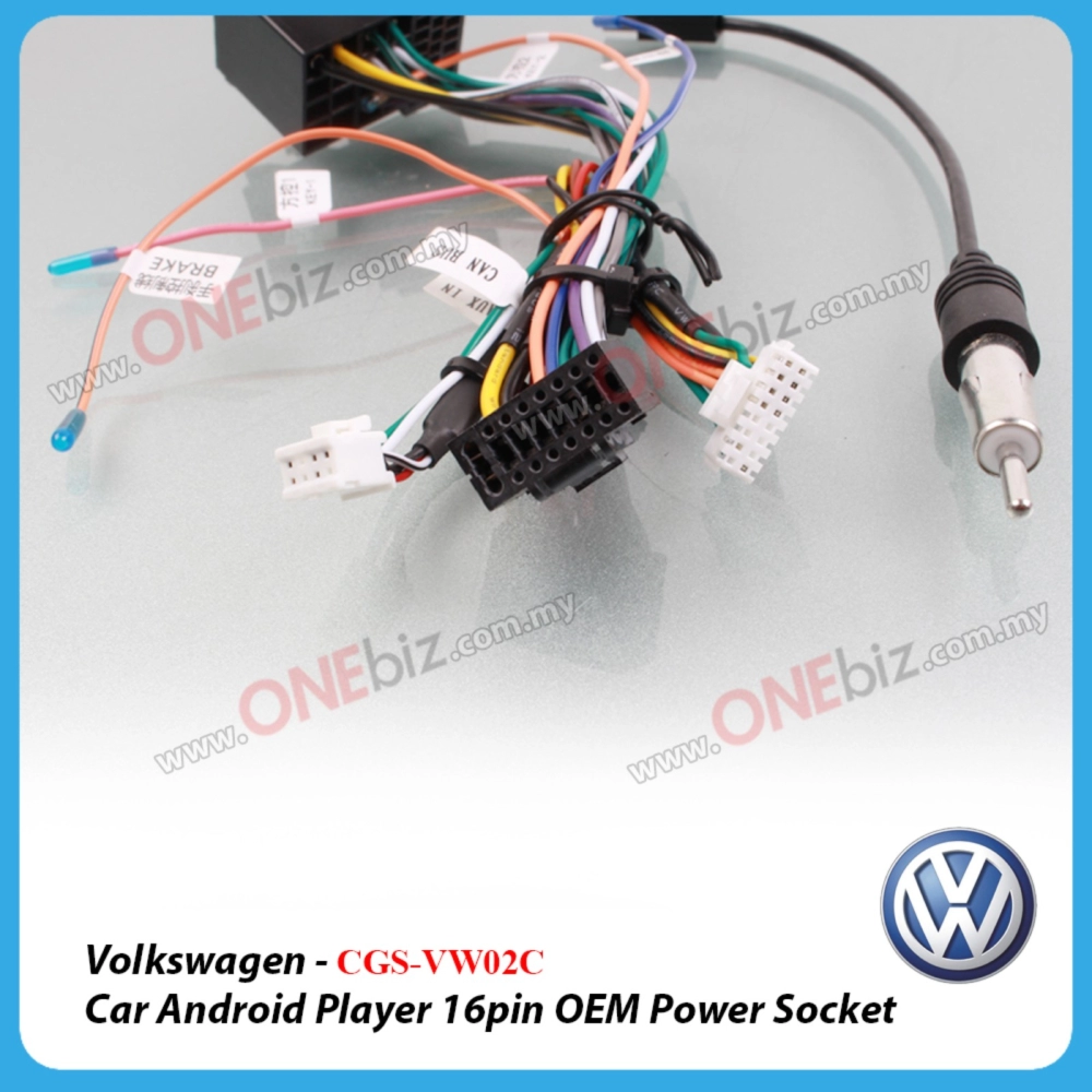 Volkswagen - Car Android Player 16 PIN OEM Power Socket with Canbus - CGS-VW02C