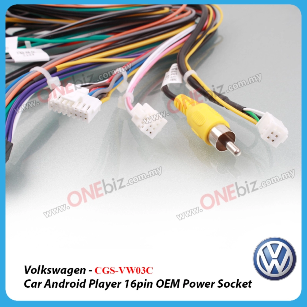 Volkswagen Passat (B8) 2017 Onwards - Car Android Player 16 PIN OEM Power Socket with Canbus - CGS-VW03C