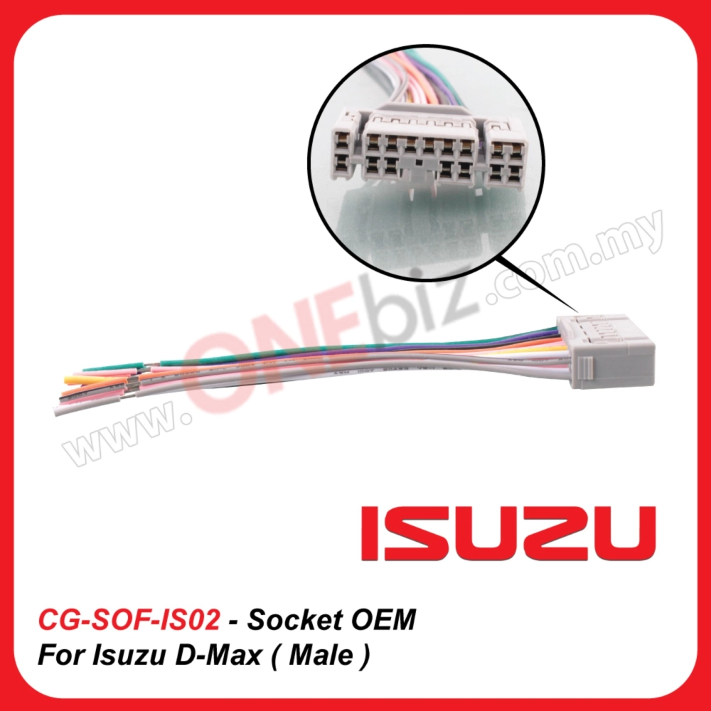 Socket OEM For Isuzu D-Max ( Male ) - CG-SOF-IS02