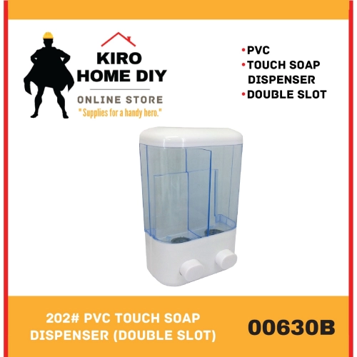 202# PVC Touch Soap Dispenser (Double Slot) - 00630B