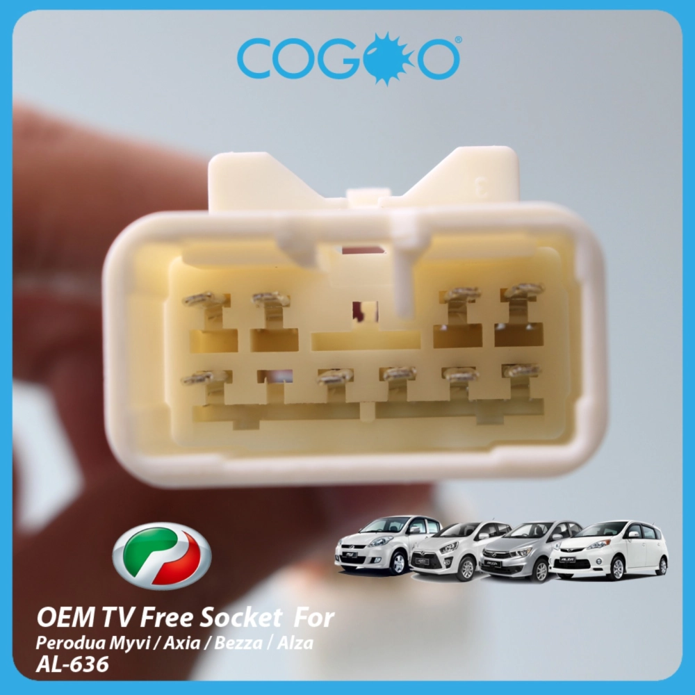 OEM TV Free Socket for Perodua Myvi / Axia / Bezza / Alza AL-636 - CG-SOTV-PR01