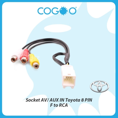 COGOO Socket AV / AUX IN Toyota 8 PIN (Female to RCA) - CG-SOAV-8PIN