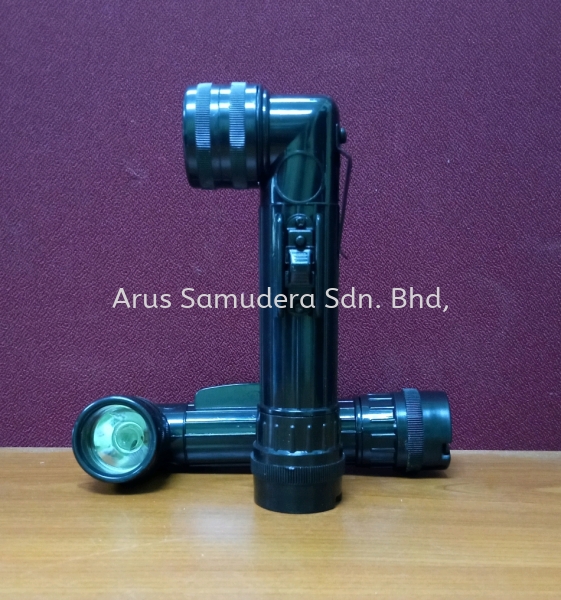 Flashlight Black Angle Heaf with Extra Lenses Safety Equipment Malaysia, Perak Supplier, Suppliers, Supply, Supplies | Arus Samudera Sdn Bhd