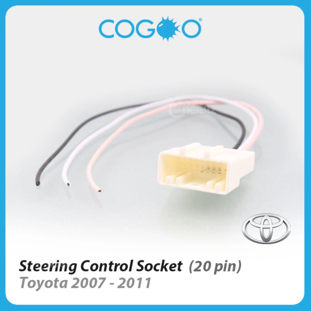 COGOO Steering Control OEM Socket for Toyota 2007-2011 (20 Pin) - CG-STE-002