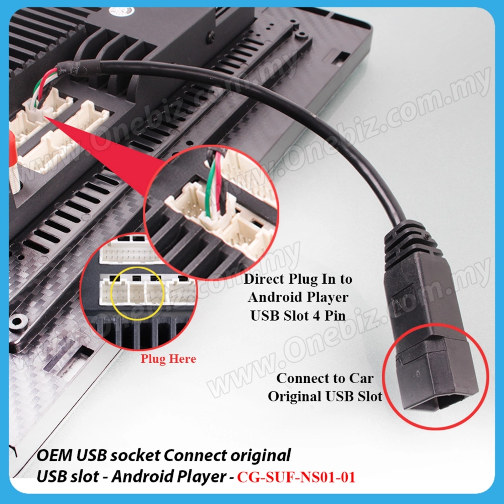 Cogoo Socket USB OEM Original Nissan - CG-SUF-NS01 / CG-SUF-NS01-01