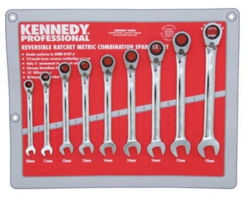 KEN5826796K - REVERSIBLE COMBINATION SPANNERSET 9PC