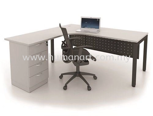 MUKI L-SHAPE WRITING OFFICE TABLE/DESK MUMD8286G - Oasis Ara Damansara | Puteri Puchong | Damansara Kim