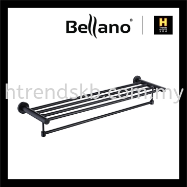 Bellano Towel Shelf (Black) BLN7203BKSS