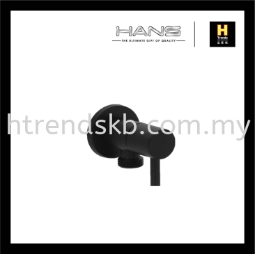 Hans Brass Chrome Angle Valve (Black) HAV3900BL