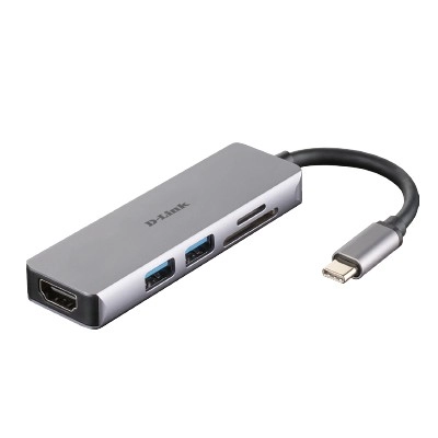 5-IN-1 USB-C HUB WITH HDMI AND SD MICRO SD CARD READER