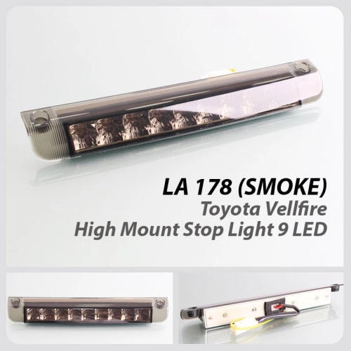 Toyota Vellfire High Mount Stop Light 9 LED - Smoke - AV-LA-178