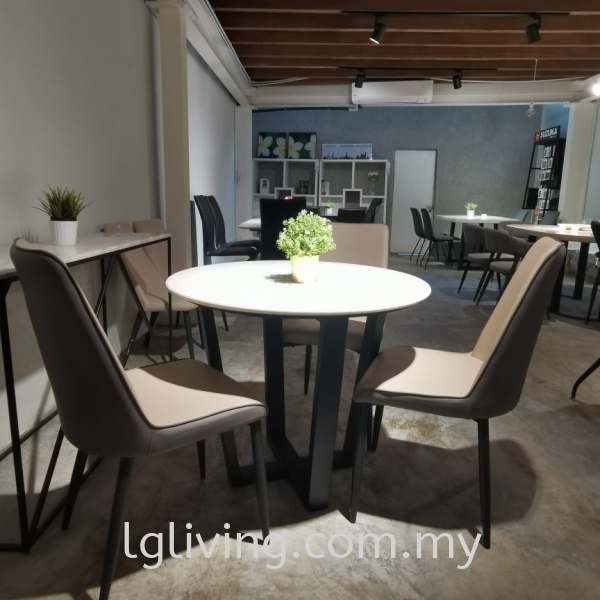 Marble Table With 3 Chairs (BR-5+L11+DC1545) DINING SET DINING ROOM Penang, Malaysia Supplier, Suppliers, Supply, Supplies | LG FURNISHING SDN. BHD.