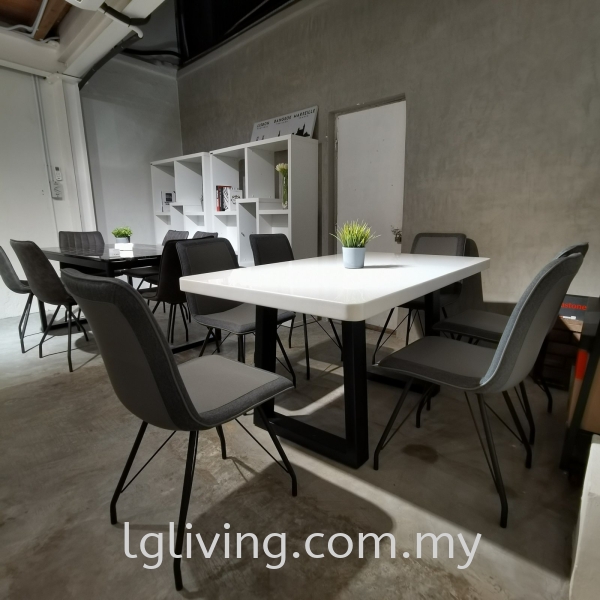 Marble Dining Table with 6 Dining Chairs (BRE5+5127C+X1571) DINING SET DINING ROOM Penang, Malaysia Supplier, Suppliers, Supply, Supplies | LG FURNISHING SDN. BHD.