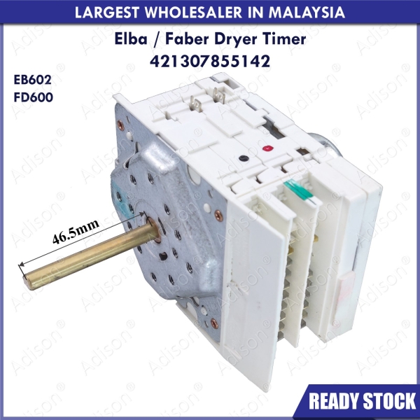 Code: 421307855142 Elba Dryer Timer EB 602 Dryer Timer Tumble Dryer Parts Melaka, Malaysia Supplier, Wholesaler, Supply, Supplies | Adison Component Sdn Bhd