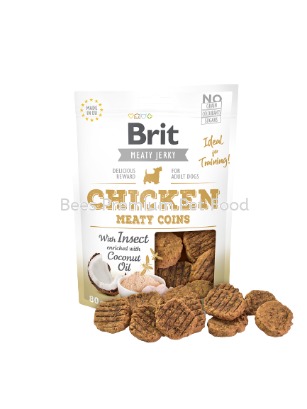 Brit Meaty Jerky Chicken Meaty Coins 80g Dog Treats & Snacks Selangor, Malaysia, Kuala Lumpur (KL), Petaling Jaya (PJ) Supplier, Suppliers, Supply, Supplies | Bees Pets Global Supply Sdn. Bhd.