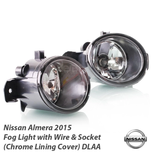 Fog Light with Wire & Socket (Chrome Lining Cover) DLAA for Nissan Almera - CS-NS731