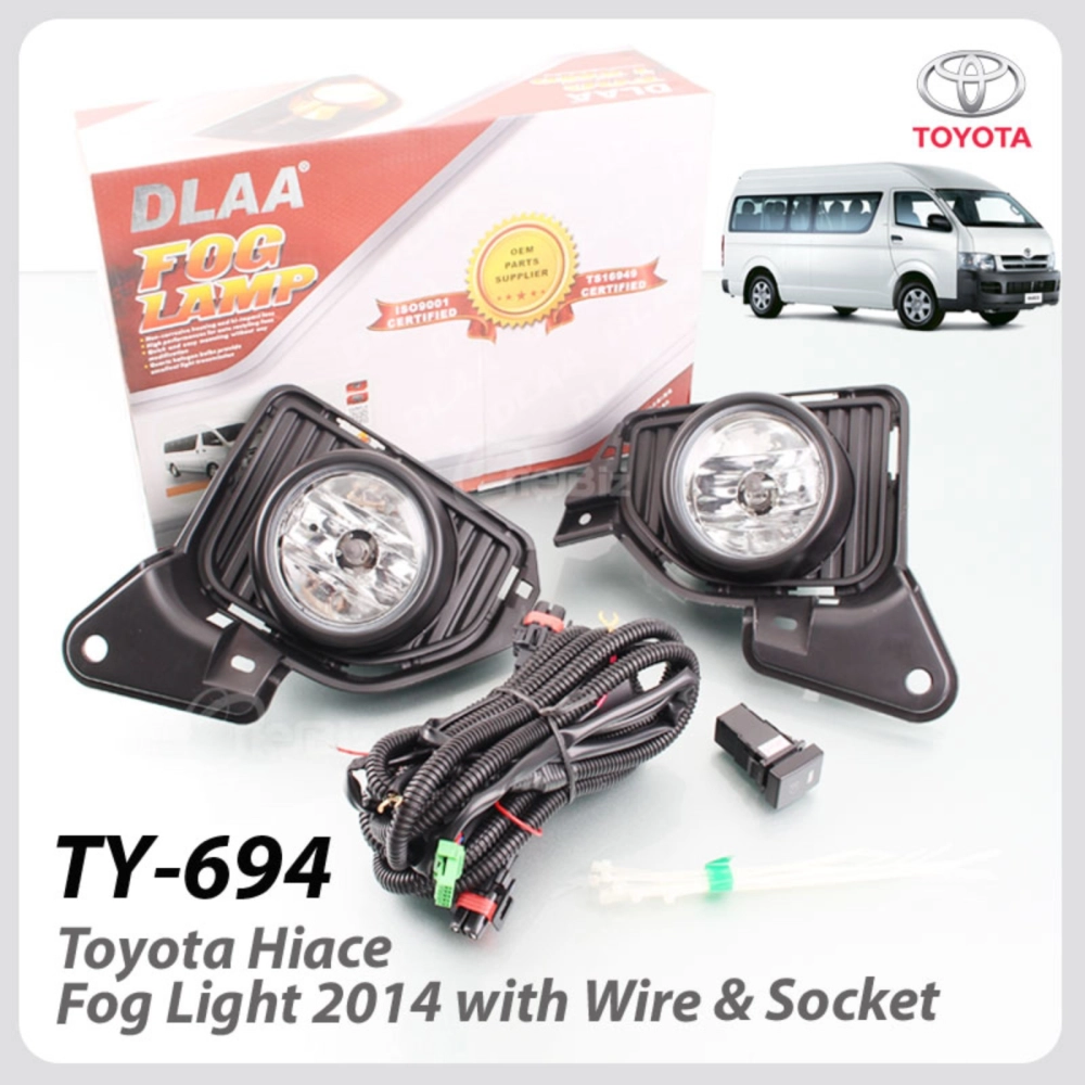 Fog Light with Wire & Socket for Toyota Hiace 2014 Onward - CS-TY694